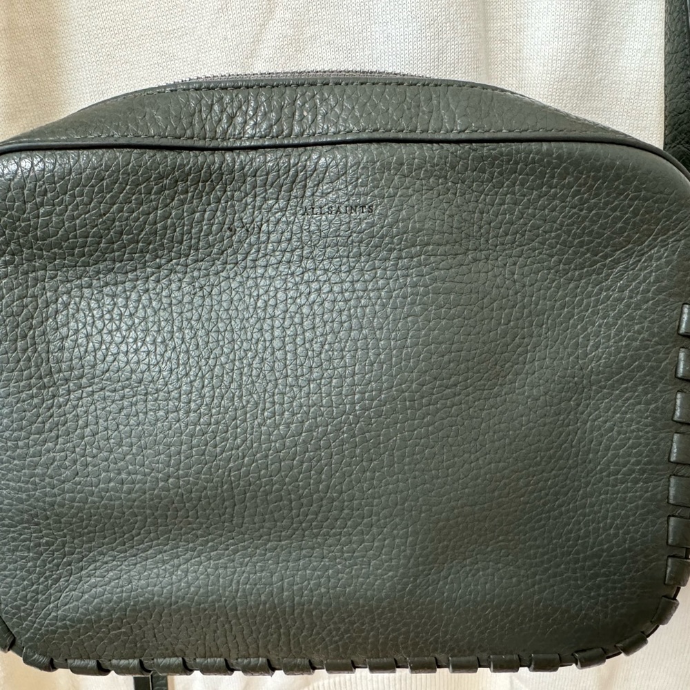 AllSaints olive purse